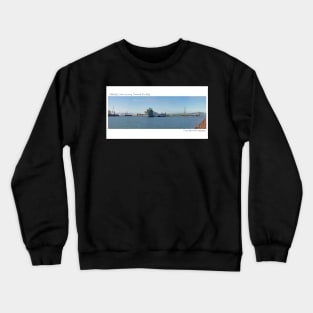 HMAS Canberra leaving Port of Townsville NQ Crewneck Sweatshirt